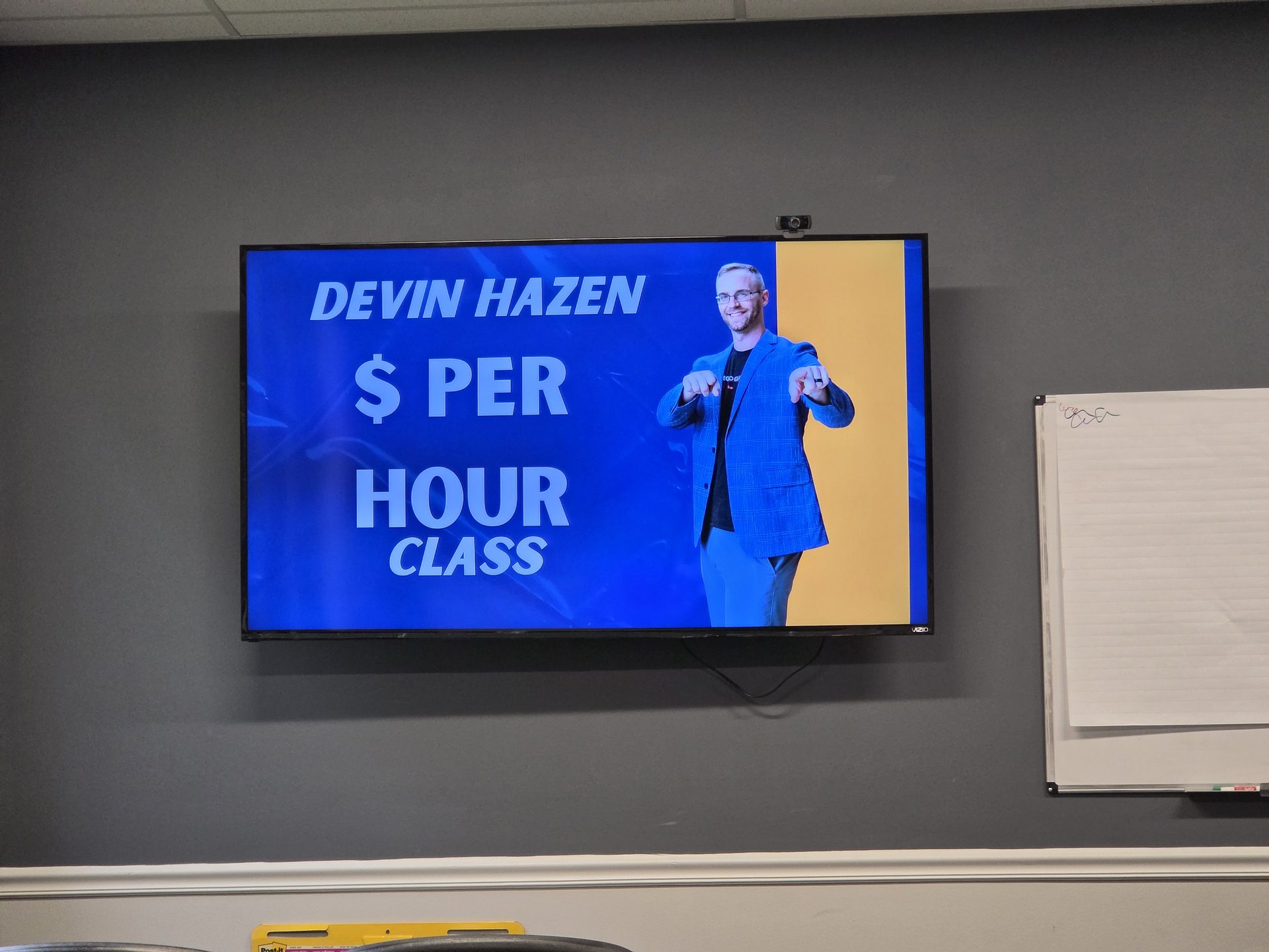 The Dollar Per Hour class title slide